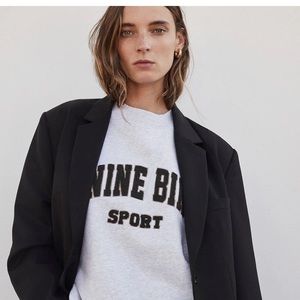 Anine bing Tyler sweatshirt light grey